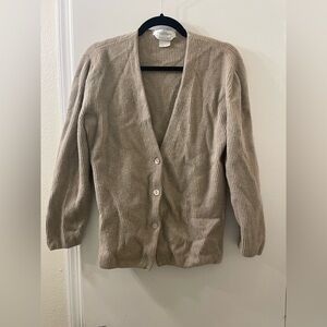 Max Mara Made in Italy Cream Beige Cardigan Small/ Medium